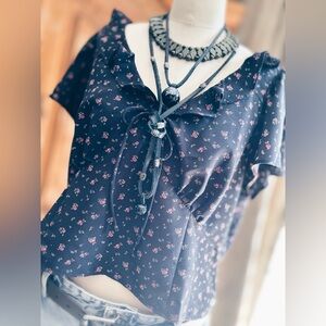 Levi’s Blouse floral side zip